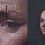 This is image is a detail taken from a figure painting I did many years ago while a student at the Florence Academy of Art. Here, I discuss how dark the actual “white” of the eyes (the sclera) are when compared to the surrounding values of the face. Studying anatomy does us no good as artists if we can’t relate what we are learning to what we see when we are confronted with the live model; regardless of the medium.
